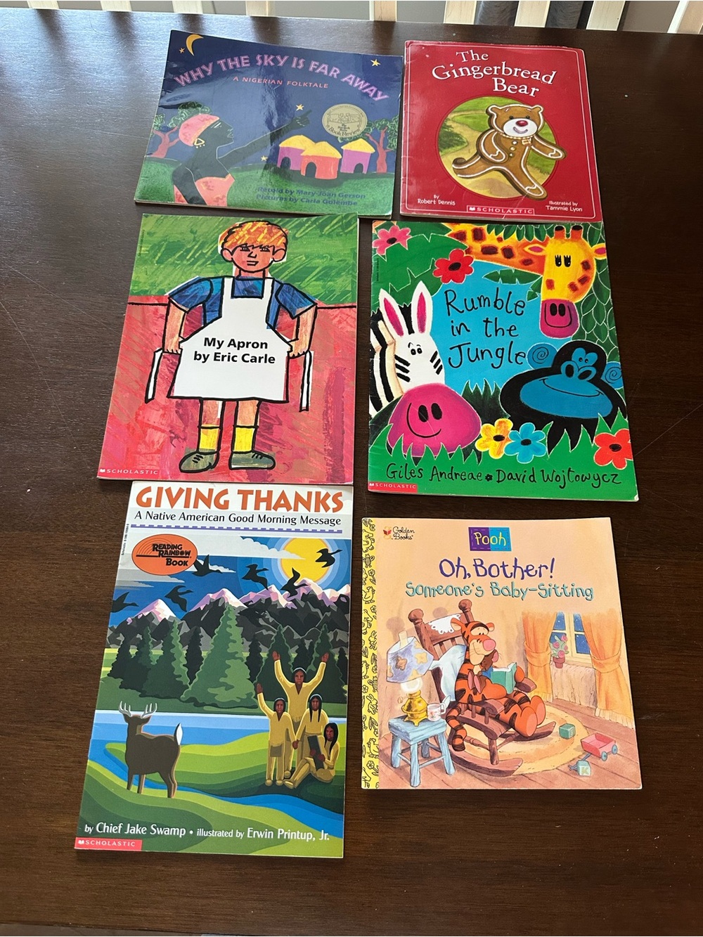 Scholastic Children's Picture Book Bundle - Red, Green, Blue, Pink, Yellow